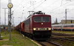 Am 28.10.2017 kam die 155 103-5 von der CLR-Cargo Logistik Rail-Service , aus Richtung Wittenberge nach Stendal und fuhr weiter in Richtung Magdeburg.