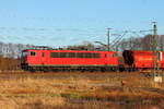 Die 155 232-2 (91 80 6155 232-2 D-Rpool) am 06.04.2018 in Nassenheide.
