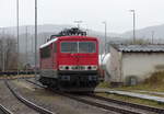 FWK 155 046-6 am 10.03.2020 beim pausieren in Saalfeld (S) Gbf.