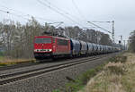 Mit einem Silozug am Haken rollte am 10.04.26 155 191 der LDK durch J�trichau Richtung Magdeburg.