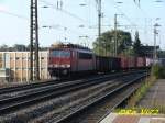 155 215-7 mit gemischtem Gterzug. Witten Hbf. 06.10.2007.