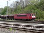 155 085 bei der Ausfahrt aus Neu Eichenberg (10.05.04)