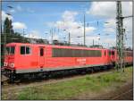 155 070 steht am 03.08.2007 im Hauptbahnhof von Neuss.