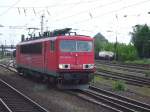 155 028-4 rangiert am 20.05.08 in Mainz-Bischofsheim Gbf.