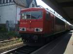 155 264-5 mit einem Containerzug im Bahnhof Magdeburg-Sudenburg, 27.07.2008