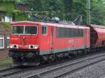 BR 155 140-7 zieht einen Gterzug durch HH-Harburg am 06.08.2008.