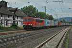 155 244 mit Containern am 17.07.2008 durch Kreiensen -> Salzderhelden