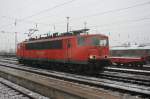 155 127-4 am  21.11.2008 im Bahnhof Cottbus