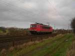 155 xxx-x fhrt am 22.12.08 als Lz von ALR nach AM um dort neue Aufgaben zu erledigen. Aufgenommen kurz nach der Durchfahrt in Reinfeld (Holst.).