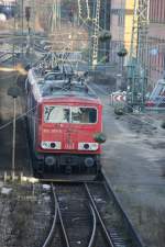 155 097-9 mit Schwesterlok am frostigen 29.01.09 in Nrnberg abgestellt