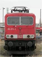 155 072 im BW Leipzig Engelsdorf, 27.02.09