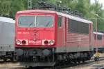 Die 155 122-5 steht abgestellt in Kln Gremberg am 12.07.2009