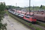 Endlich habe ich ein Foto,von der 155 133-2 die mit Stahlrohren beladen in den Seelzer Rbf. einfhrt.20.07.2009