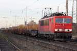 Die 155 111-8 in Ratingen Lintorf , am 19,11,09