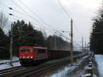 Die Winterserie (1): Da freute ich mich ber etwas Schnee, da ich dann meinen ersten Kohlenzug mit schner Verwirbelung aufnehmen konnte.