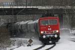 Railion Logistics 155 110 fhrt am 30.1.10 durch Dsseldorf-Rath