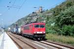 155 239 mit KLV in Kaub am Rhein am 30.8.2008