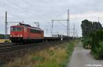 155 248-8 war mit einem Mischer unterwegs (06.08.10 Dedensen-Gmmer)