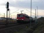 155 081-3 hat am abend des 20.11.10 in Reichenbach/V.