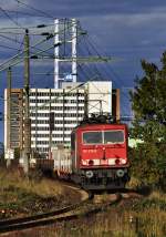 155 229 kommt von der Insel Rgen und fhrt in die Berliner Kurve ein in Stralsund Richtung Angermnde am 15.10.2010