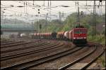 155 178 (9180 6155 178-7 D-DB) hat im Ranigerbahnhof Hagen-Vorhalle diesen Gterzug bernommen und bringt ihn vermutlich nach Seelze Rbf. (Hagen-Hengstey am 20.05.2011)