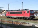 Wismar, E-Lok BR BR 155 238-9 der -DB AG- ist im ehem. Bw abgestellt  [09.04.2011]