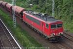 DB E-Lok 155 095-3 mit Gterzug nach Berlin in Borgsdorf.