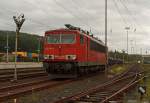 155 191-0 der RAILION Logistics abgestellt am 23.07.2011 in Kreuztal.