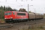 155 017-7 kurz vor Fulda am 24.10.2009