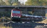 MEG 701 (155 124-1) mit Mercedes-Ganzzug bei Fulda am 26.10.2011