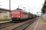 155 131 mit gem.Gterzug in Muggensturm am 21.7.07