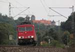 155 060-7 mit gemischten Gterzug am 18.