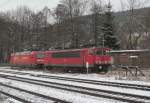 155 112-6 und 101 020-6 stehen am 06.