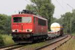 155 103-5 auf der Hamm-Osterfelder Strecke am B bei KM 37,285 am 29.8.2013