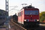 155 103-5 DB Schenker Rail in Michelau am 19.10.2013.