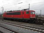 155 013-6 abgestellt am Heilbronner Hauptbahnhof. /Dezember2013