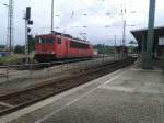 155 035-9 wartet auf ihre weiterfahrt in Bahnhof Döbeln!