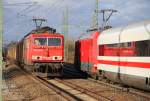 155 248-8 DB Schenker bei Hochstadt/ Marktzeuln am 10.01.2014.