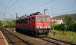 155 036-7 abgestellt im Bhf. von Eisenach am 29.04.14.