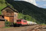 155 110 mit einem Kesselzug am 21.