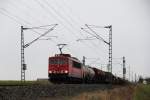 155 112-6 DB Schenker bei Reundorf am 27.12.2014