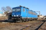 155 045-9 der Press stand am 27.02.15 in Plauen/V. oberer Bahnhof.