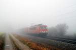 155 234 mit Gterzug bei Hattenhofen (16.01.2007)