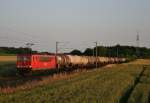 155 171 mit GC 62959 (Hannover-Linden Hafen–Hamburg Hohe Schaar) am 09.07.2013 zwischen Jesteburg und Maschen Rbf