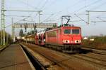 Am 04.03.2016 kam die 155 073-0 von der DB Schenker aus Richtung Braunschweig nach Niederndodeleben und fuhr weiter in Richtung Magdeburg .