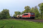 155 232-2 mit einem Frankenwaldumleiter zu sehen am 13.05.16 an der Schöpsdrehe bei Plauen/V.