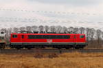 Die Lok 704 der MEG (NVR-Nummer: 91 80 6155 195-1 D-MEG) am 24.03.2018 in Nassenheide.