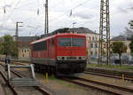 155 059-9 der MEG abgestellt in Riesa.