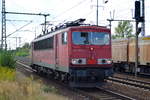 DB Cargo mit Rpool 155 180-3 am 06.09.18 Bf. Flughafen Berlin-Schönefeld.