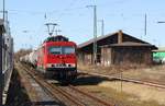 FWK 155 196-9 am abfahrbereiten Sirupzug Anklam -> Aarberg / Schweiz am 08.03.2021